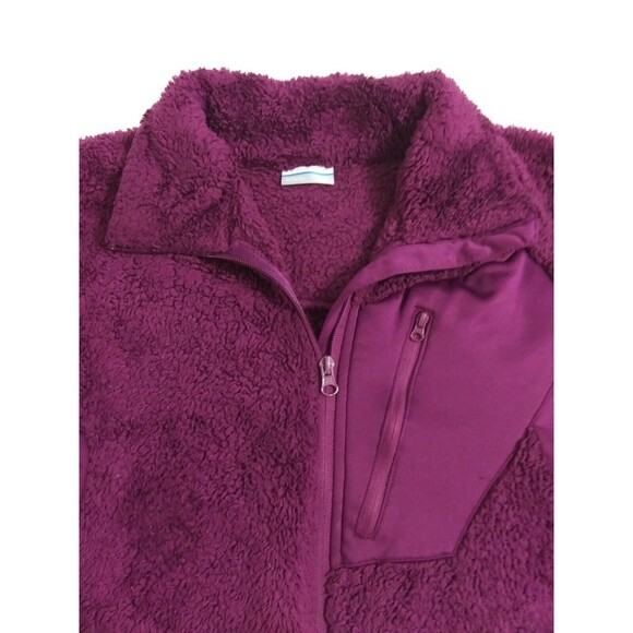 Columbia Women's Large By The Lake Plush Fleece Full Zip Jacket Coat Purple - Picture 3 of 11
